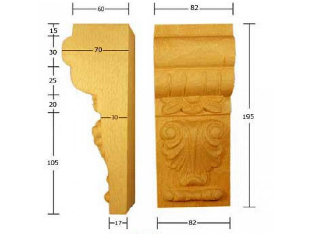 pruka555bu.png Capitello Legno Faggio w85xh200xd73 Pru - immagine 1