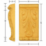 Capitello Legno Faggio w55xh105xd15  Pru
