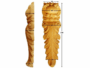 CAPITELLO LEGNO FAGGIO W60xH200xD23-W80xH305xD25 prodotto da PRU