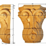 Capitello Legno Faggio w70xd85xh30  Pru