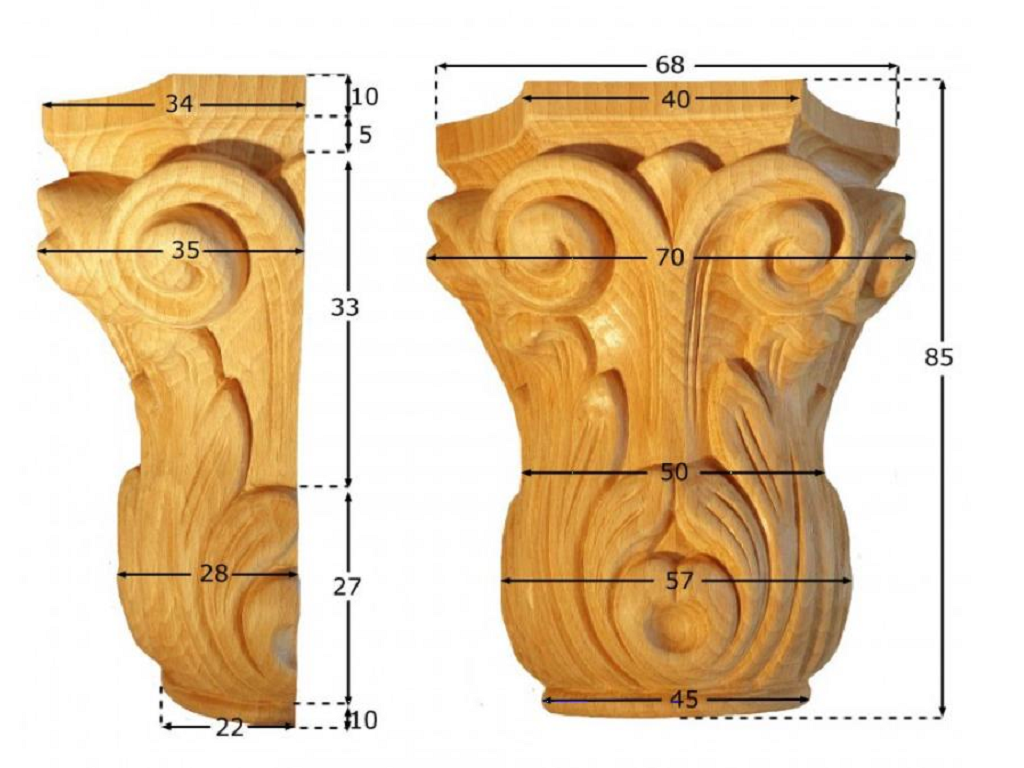 pruka59412bu.png Capitello Legno Faggio w70xd85xh30 Pru - immagine 1