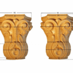 Capitello Legno Faggio w105xh130xd50    Pru