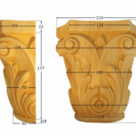 Capitello Legno Ayous w210xh210xd105   Pru
