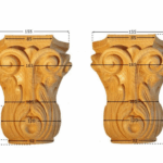 CAPITELLO LEGNO FAGGIO/AYOUS W70xH85xD60-W105xH130xD100-W120xH150xD110-W210xH210xD210-W245xH260xD244-W165xH200xD165- INTERO prodotto da PRU