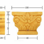 Capitello Legno Faggio w100xh75xd30    Pru