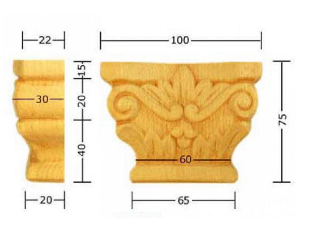 pruka599bu.png Capitello Legno Faggio w100xh75xd30 Pru - immagine 1