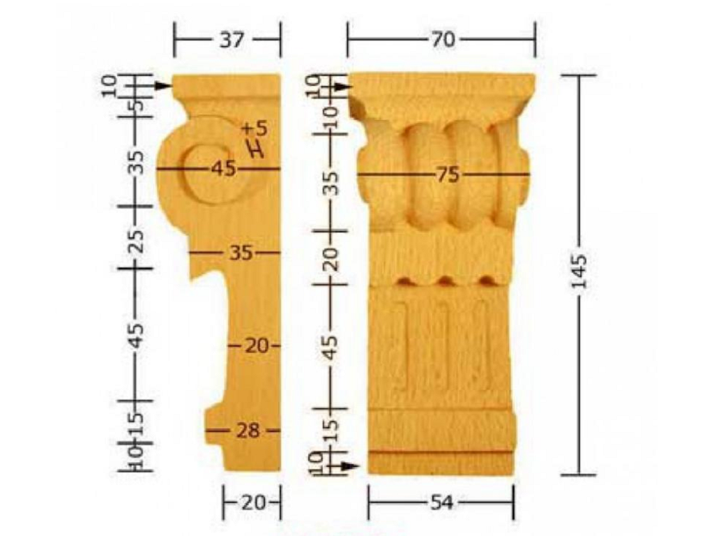 pruka615bu.png Capitello Legno Faggio w70xh145xd45 Pru - immagine 1