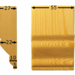 Capitello Legno Pino w55xh82xd27 Intagliato a Mano  Pru