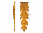 CAPITELLO LEGNO FAGGIO W170xH500xD40-W130xH400xD30-W105xH300xD20- W75xH205xD20 prodotto da PRU