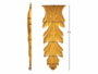 CAPITELLO LEGNO FAGGIO W170xH500xD40-W130xH400xD30-W105xH300xD20- W75xH205xD20 prodotto da PRU - immagine 3