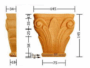CAPITELLO LEGNO FAGGIO W180xH160xD38- W145xH145xD34-W120xH120xD28-W105xH100xD24- PRU - immagine 3