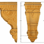 CAPITELLO LEGNO FAGGIO W100xH250xD113- W85xH175xD100 prodotto da PRU