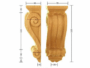 CAPITELLO LEGNO FAGGIO W85xH265xD75- W78xH220xD63-W70xH185xD55-W95xH305xD85- W105xH345xD100- W135xH390xD115 prodotto da PRU - immagine 5