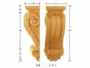 CAPITELLO LEGNO FAGGIO W85xH265xD75- W78xH220xD63-W70xH185xD55-W95xH305xD85- W105xH345xD100- W135xH390xD115 prodotto da PRU - immagine 2