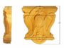 CAPITELLO LEGNO FAGGIO W70xH80xD21- W100xH110xD29- W125xH130xD31- W140xH152xD38- W165xH170xD36- W200xH210xD44-LIBERTY prodotto da PRU - immagine 2