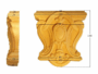 CAPITELLO LEGNO FAGGIO W70xH80xD21- W100xH110xD29- W125xH130xD31- W140xH152xD38- W165xH170xD36- W200xH210xD44-LIBERTY prodotto da PRU