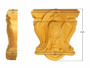CAPITELLO LEGNO FAGGIO W70xH80xD21- W100xH110xD29- W125xH130xD31- W140xH152xD38- W165xH170xD36- W200xH210xD44-LIBERTY prodotto da PRU - immagine 3