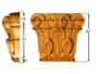 CAPITELLO LEGNO FAGGIO W98xH110xD33- W115xH130xD40- W80xH90xD26 prodotto da PRU - immagine 2