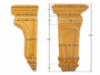 CAPITELLO LEGNO FAGGIO W120xH260xD95- W150xH320xD120- W90xH180xD70 prodotto da PRU