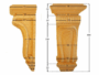 CAPITELLO LEGNO FAGGIO W120xH260xD95- W150xH320xD120- W90xH180xD70 prodotto da PRU - immagine 2