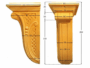 CAPITELLO LEGNO FAGGIO W110xH260xD135-W200xH360xD200- W90xH200xD100 prodotto da PRU - immagine 2