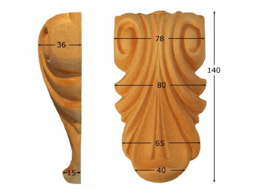 pruka681bu.png Capitello Legno Faggio w80xh145xd36 Pru - immagine 1