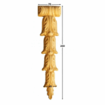 CAPITELLO LEGNO FAGGIO W60xH210xD13 - W70xH260xD15 - W80xH310xD17- W90xH190xD19 prodotto da PRU