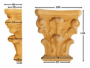 CAPITELLO LEGNO FAGGIO W105xH110xD36- W125xH125xD36- W145xH150xD44- W160xH165xD50- W190xH190xD56- W215xH215xD62 prodotto da PRU