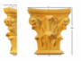 CAPITELLO LEGNO FAGGIO W105xH110xD36- W125xH125xD36- W145xH150xD44- W160xH165xD50- W190xH190xD56- W215xH215xD62 prodotto da PRU - immagine 4