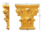 CAPITELLO LEGNO FAGGIO W105xH110xD36- W125xH125xD36- W145xH150xD44- W160xH165xD50- W190xH190xD56- W215xH215xD62 prodotto da PRU - immagine 6