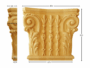 CAPITELLO LEGNO FAGGIO W265xH270xD60- W360xH320xD60 INTAGLIATO A MANO prodotto da PRU - immagine 2