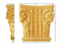 CAPITELLO LEGNO FAGGIO W265xH270xD60- W360xH320xD60 INTAGLIATO A MANO prodotto da PRU