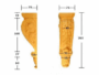 CAPITELLO LEGNO FAGGIO W60xH210xD60- W75xH265xD75- W90xH320xD90- W120xH400xD120 prodotto da PRU