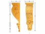 CAPITELLO LEGNO FAGGIO W60xH210xD60- W75xH265xD75- W90xH320xD90- W120xH400xD120 prodotto da PRU - immagine 3