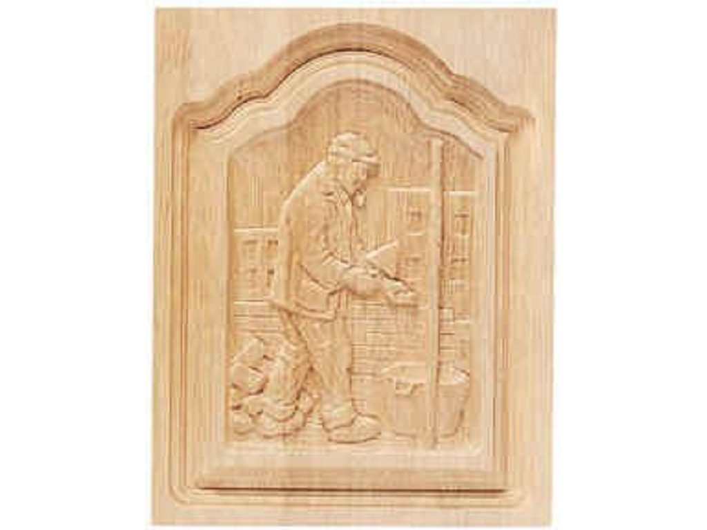 prumf792bu.png Pannello Figurativo Legno Rovere w305xh395xd20 Pru - immagine 1