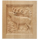 Pannello Figurativo Legno Rovere w340xh360xd20  Pru