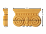 CAPITELLO LEGNO FAGGIO W115xD70xH20-W150xH83xD35- W205xH83xD35 prodotto da PRU