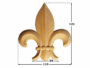 MODELLO GIGLIO LEGNO BETULLA W65xH75xD7-W85xH95xD7-W50xH55xD7 -W1100xH125xD7 prodotto da PRU - immagine 2