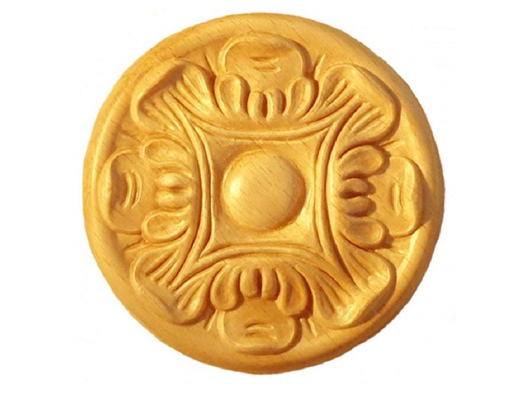 prurr26bu.png ROSETTA ROTONDA LEGNO FAGGIO W100xH100xD7-W65xH65xD7 prodotta da PRU - immagine 1