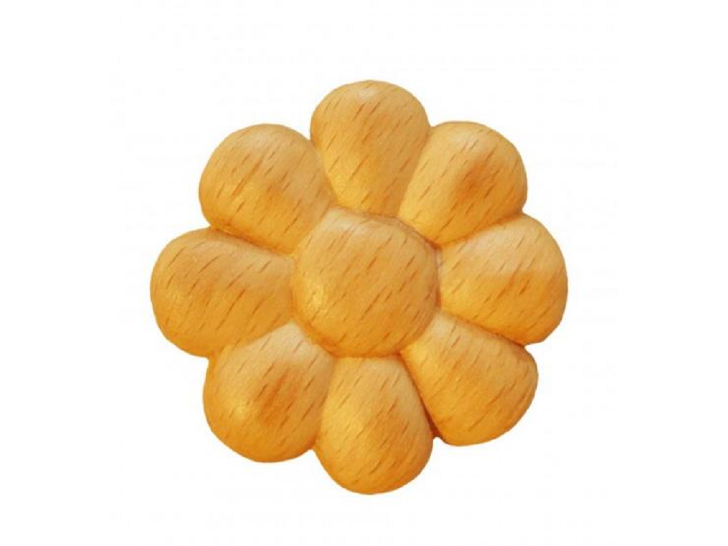 prurr9bu.png ROSETTA ROTONDA LEGNO FAGGIO W25xH25xD6 FIORE prodotta da PRU - immagine 1