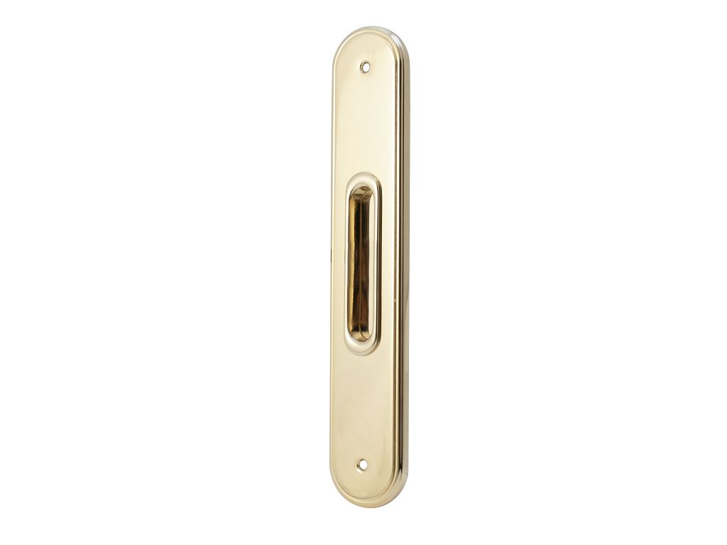pss2902ssfocl.png Maniglia Incasso Ovale Porta Scorrevole modello Borromeo mm.50x270h Senza Foro Chiave OCL-Oro Champagne Lucido | Salice Paolo - immagine 1