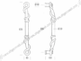 Maniglione Snake Interasse 500 d.30 mm.570x100h Oro Pvd | Salice Paolo - immagine 2