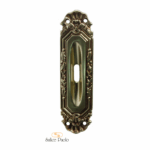 Maniglia Incasso Ovale Porta Scorrevole modello Ginevra mm.41x155h con Foro Chiave POV-Patinato Oro Vecchio | Salice Paolo
