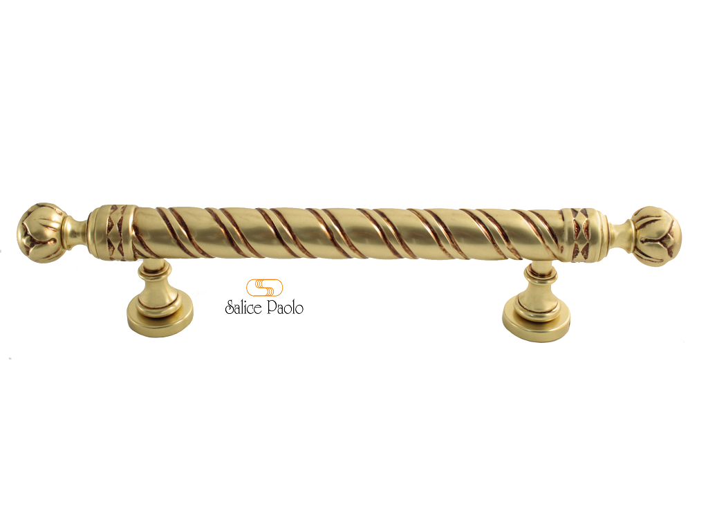 pss3081bpovc.png Maniglione Meda con Rosette Interasse 220 mm.370x78h Pov | Salice Paolo - immagine 1