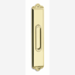 Maniglia Incasso Rettangolare Porta Scorrevole modello Fresia mm.46x257h Senza Foro Chiave OL-Ottone Lucido |   Salice Paolo