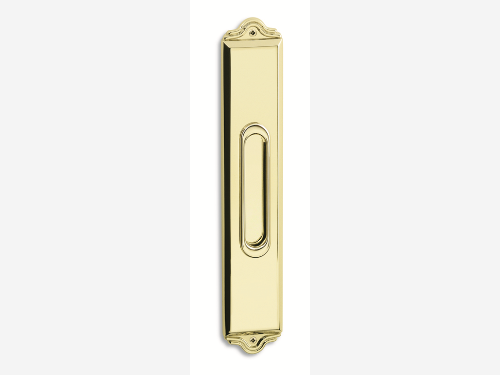pss3251scfol.png Maniglia Incasso Rettangolare Porta Scorrevole modello Fresia mm.46x257h Senza Foro Chiave OL-Ottone Lucido | Salice Paolo - immagine 1