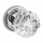POMOLO FISSO/GIREVOLE DIAMANTE ROSETTA CRISTALLO+CR  VARIE MISURE