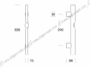 Maniglione Trace Interasse 200 mm.320x58h varie finiture | Ento - immagine 4