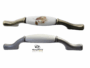 MANIGLIETTA MULTI INTERASSE 96-128 mm.142x18x28h PORCELLANA AVORIO | GIUSTI