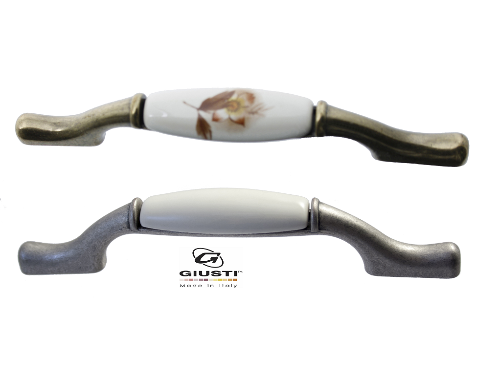 ragg.png MANIGLIETTA MULTI INTERASSE 96-128 mm.142x18x28h PORCELLANA AVORIO | GIUSTI - immagine 1